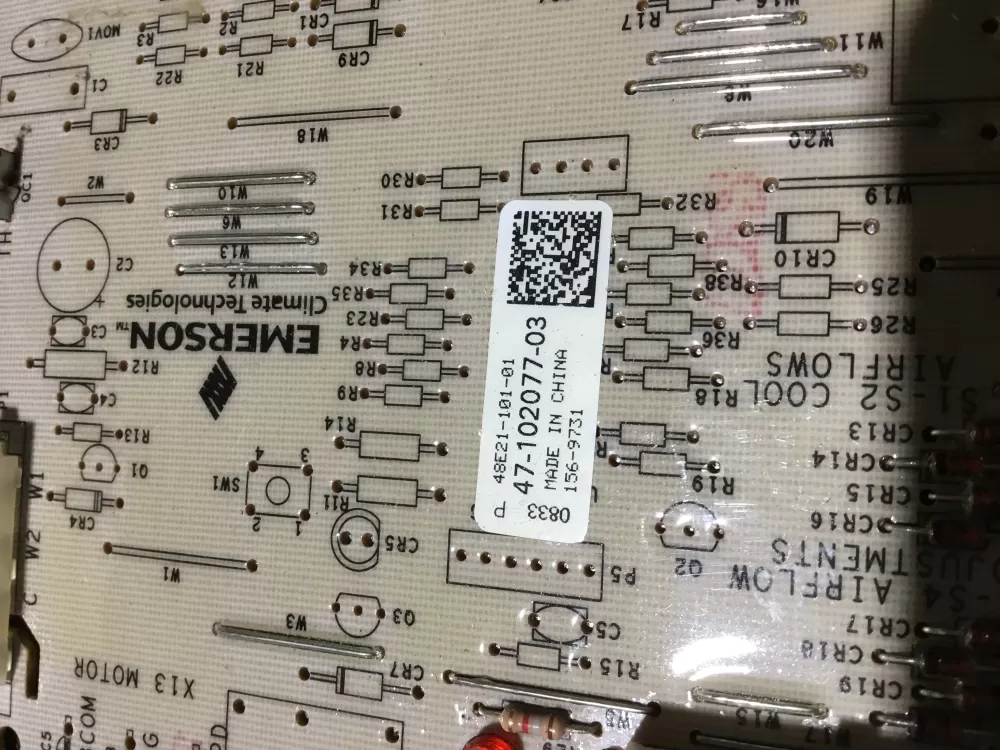 Rheem Emerson 47 102077 03 48e21 101 01 Control Board AZ109794 | NR491