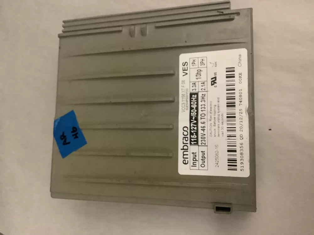 Whirlpool 519308356 VCC3 1156 X7 Refrigerator Inverter Board AZ197363 | AR46