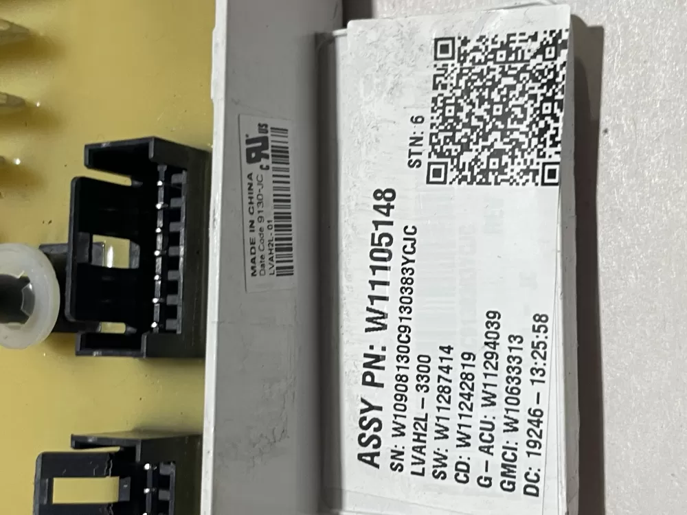 Whirlpool W11105148 Washer Main Control Board AZ144970 | Wm2358