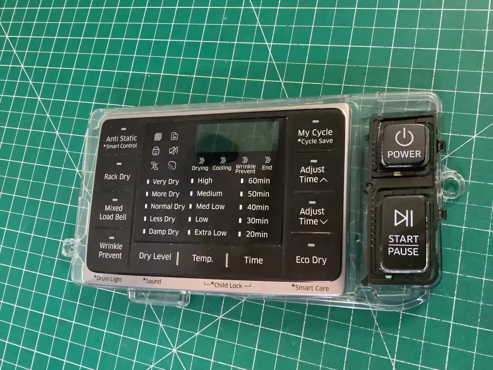 Samsung DC92-01607J  AP6243588  DC94-06643A  DC93-00376D  PS12084833 Dryer UI Control Board