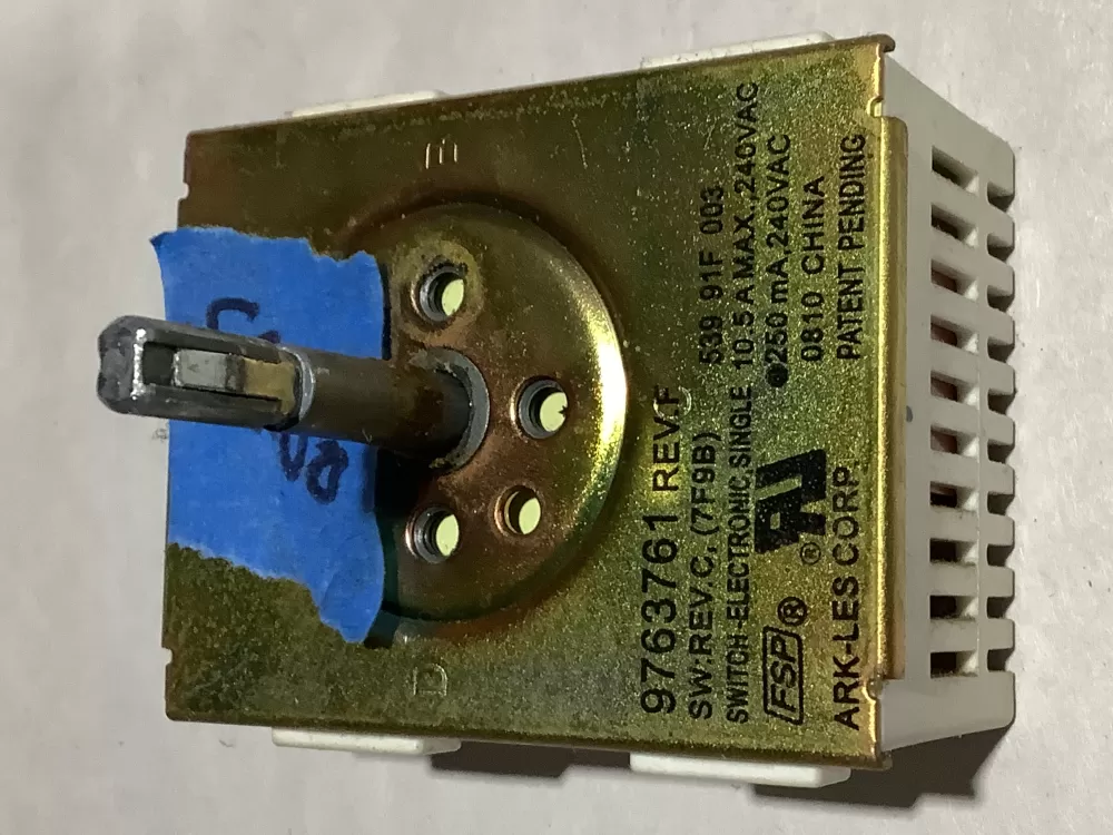 KitchenAid GE WP9763761 Range Burner Control Switch AZ109669 | Sl60