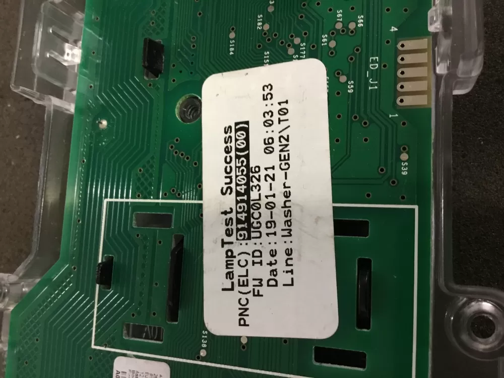 Electrolux 914914055 A04187810 Washer UI Control Board AZ90594 | NRV431