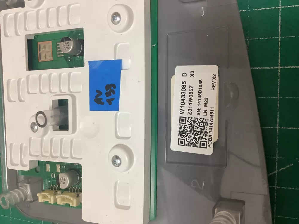 Whirlpool W10750477 Washer Control Board Interface Panel AZ226064 | ARV133