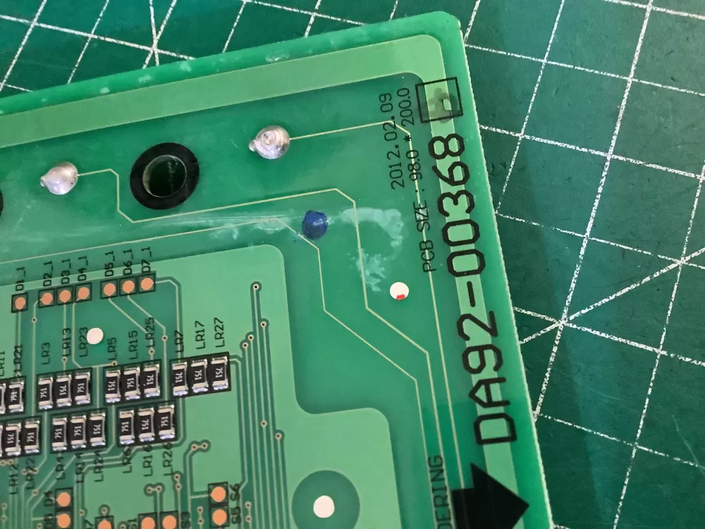 Samsung DA92-00368 B Refrigerator Dispenser UI Control Board AZ196484 | NR307