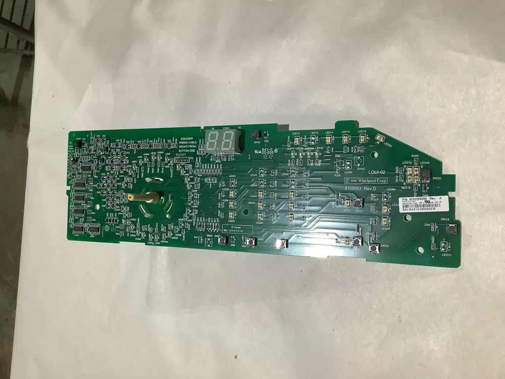 Whirlpool W10399099 Washer Control Board