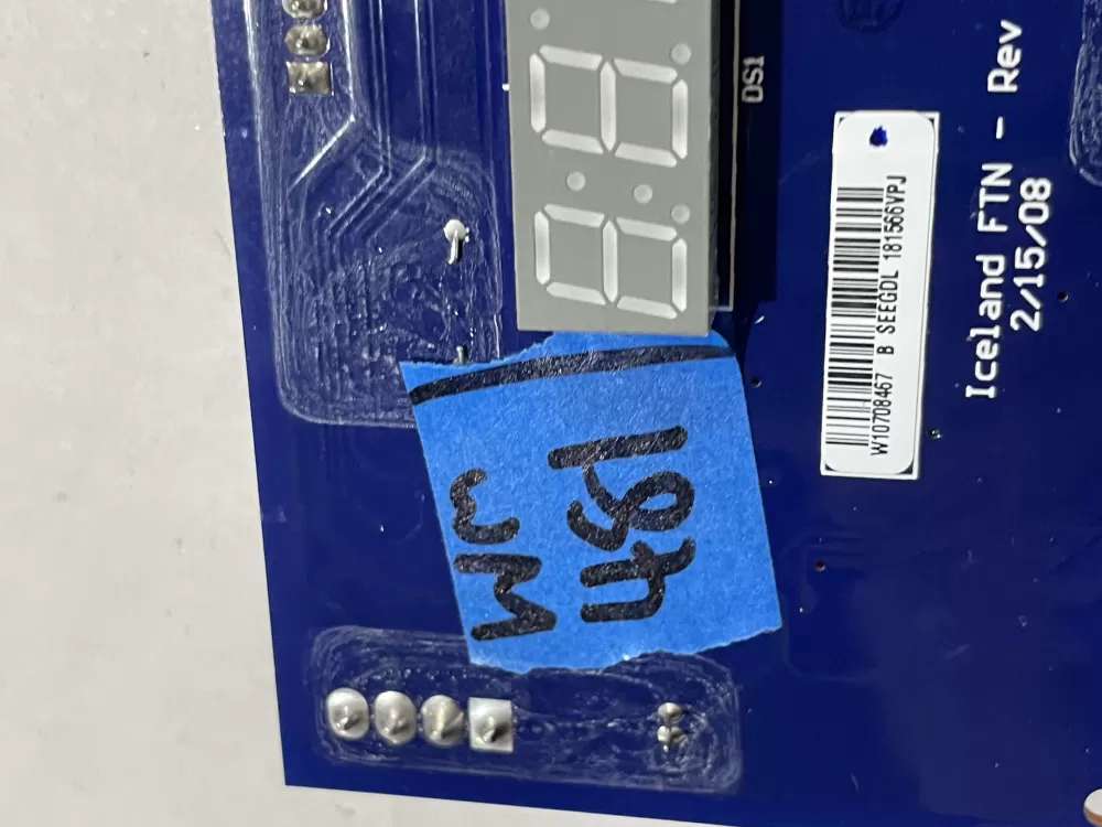 Whirlpool Kenmore W10708467 Refrigerator Control Board AZ178701 | Wm481