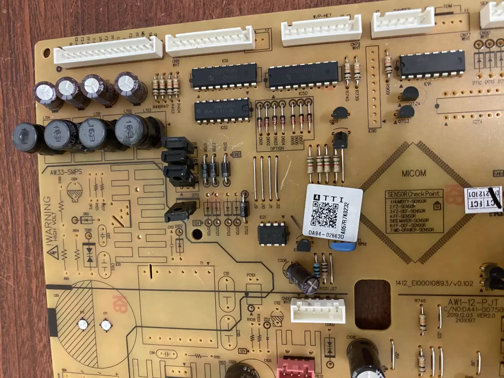 Samsung DA94 02663D Refrigerator Control Board AZ59805 | BK2037