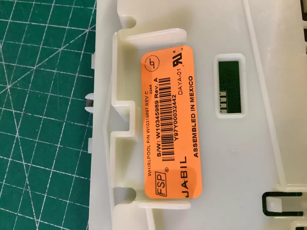 Amana Whirlpool W10345989 Dishwasher Control Board AZ193886 | NR598