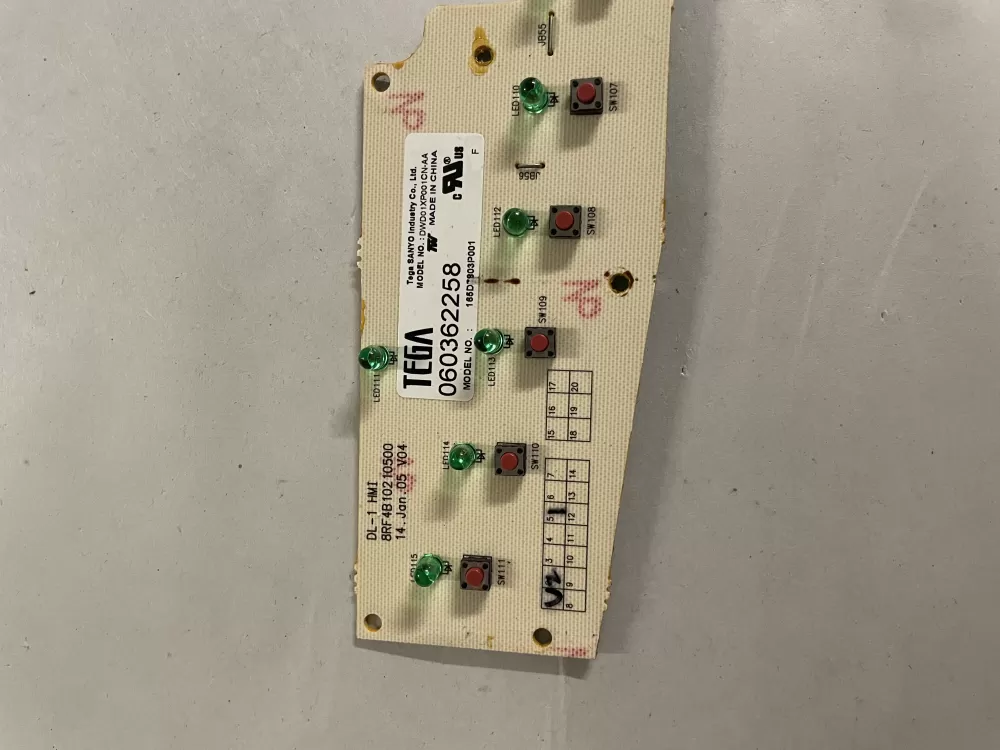 GE 165D7803P001 Dishwasher Control Board AZ144468 | KM2424