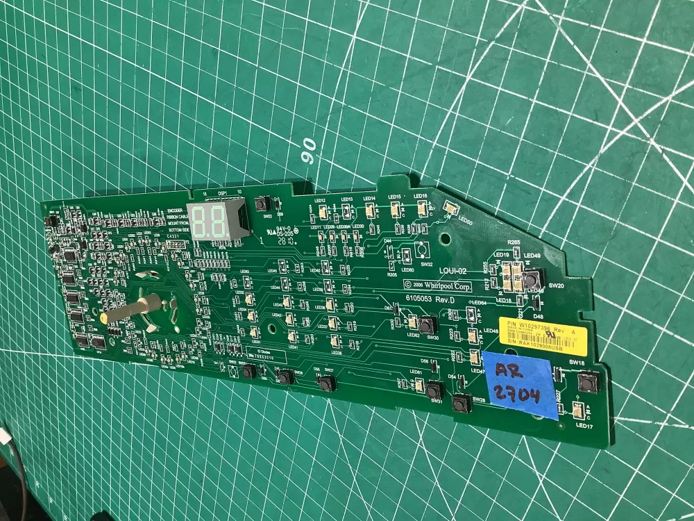 Whirlpool W10297396 WPW10297396 Washer Control Board AZ183487 | AR2704