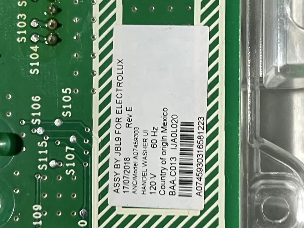 Kenmore Frigidaire A07459303 A07459304 Dryer Control Board AZ156792 | Wm13