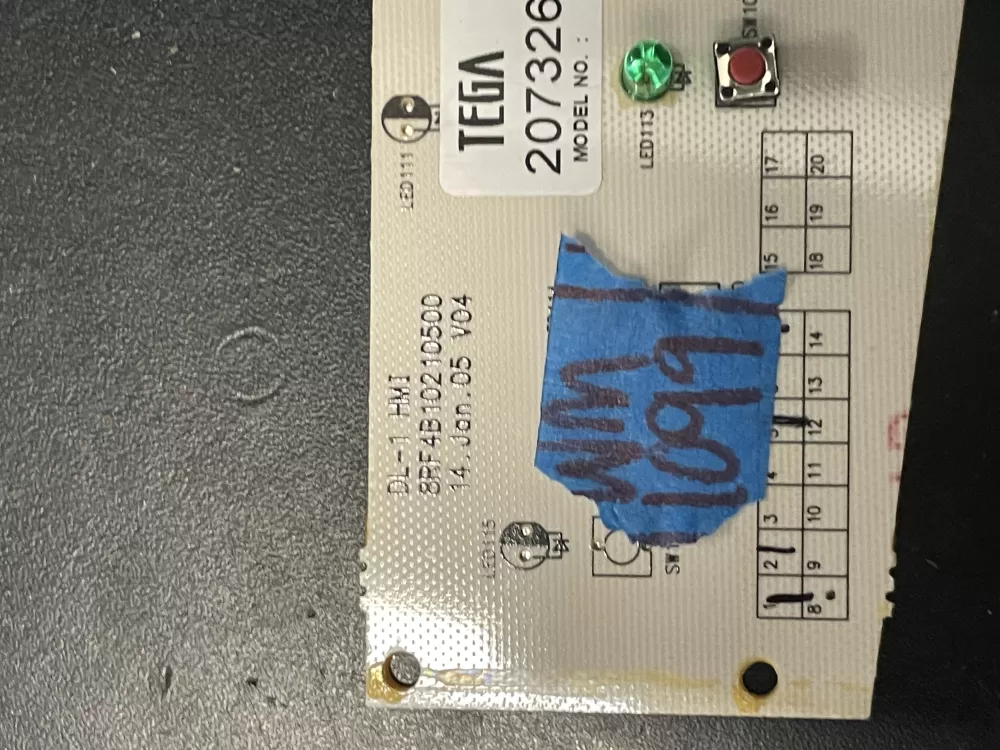 GE 165D7803P003 Dishwasher Control Board AZ20412 | WM1099