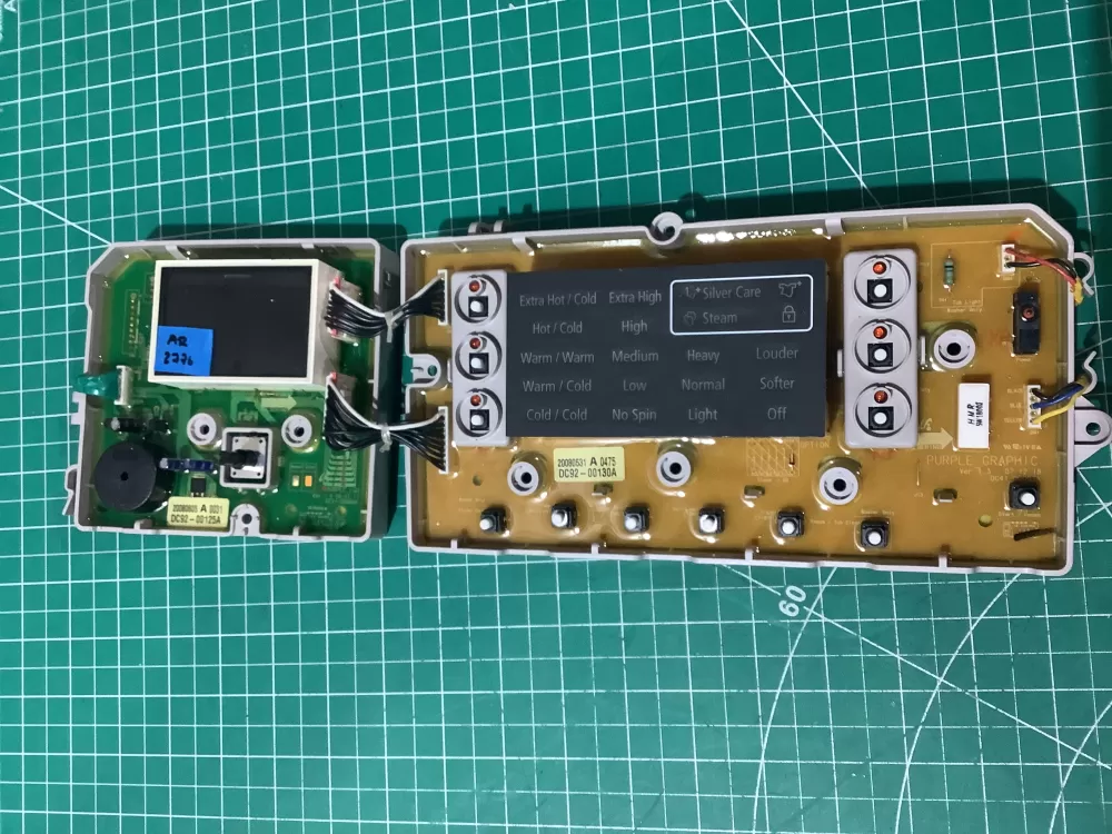 Samsung DC92-00130A DC92-00125A Washer UI Control Board AZ199151 | AR2776