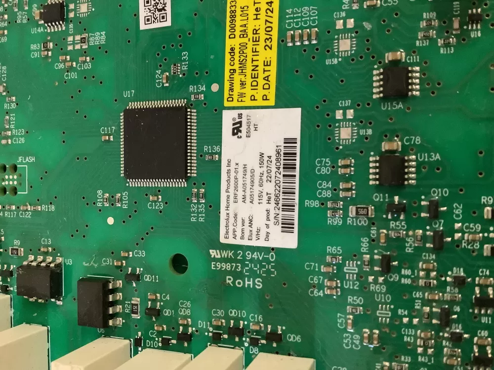 Frigidaire Refrigerator ERF2600P-01 A05174905 Control Board AZ191566 | NR1413