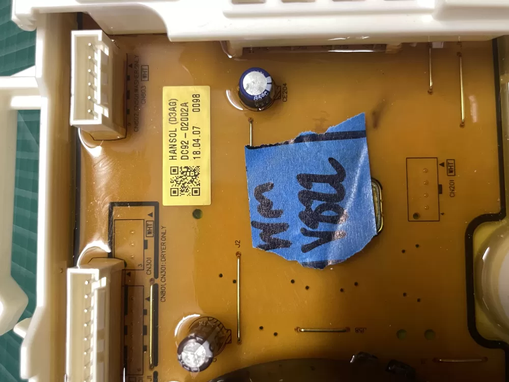 Samsung DC92 02002A Washer Control Board AZ202642 | Wmv822