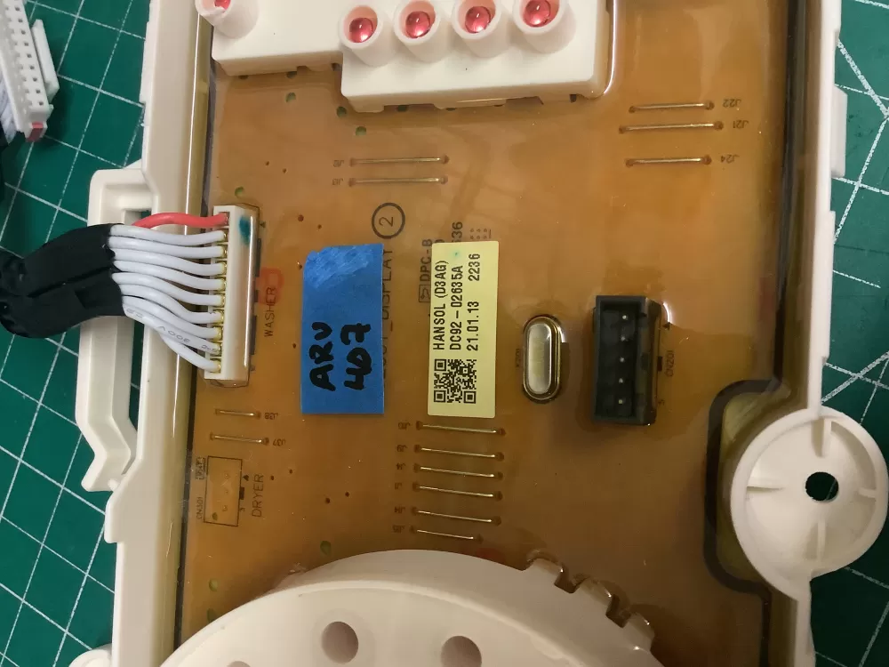 Samsung DC92-02117F Washer Control Board AZ205787 | ARV407