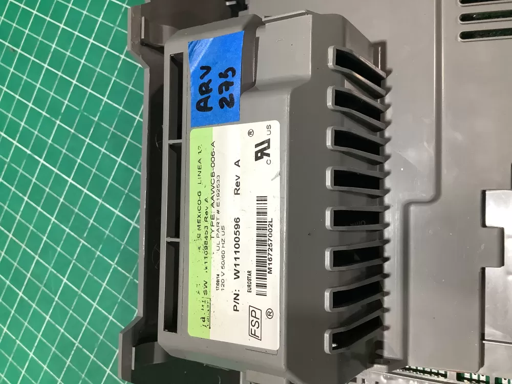 Kenmore Whirlpool W11401697 W11100596 Washer Control Board CCU AZ184487 | ARV275