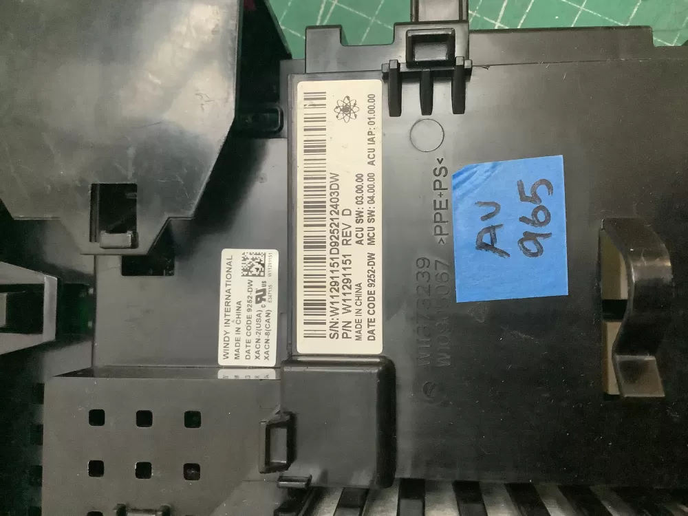 Whirlpool W11291151 Washer Control Board AZ218554 | ARV965