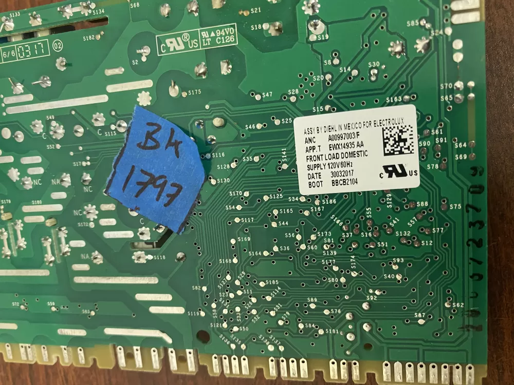 Electrolux Frigidaire A00997003 Washer Control Board AZ48737 | BK1797