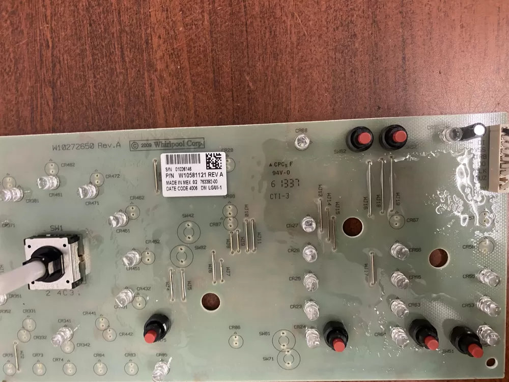 Kenmore Whirlpool W10581121 Washer Control Board AZ47981 | BK1514