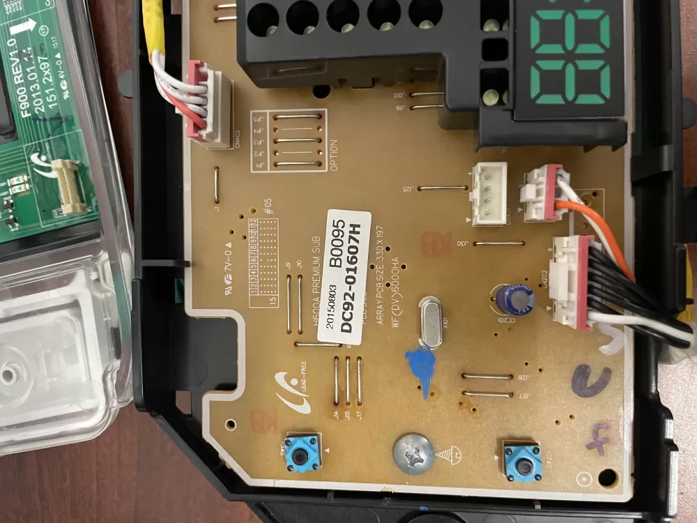 Samsung DC92-01607H Dryer Control Board AZ28738 | KMV91