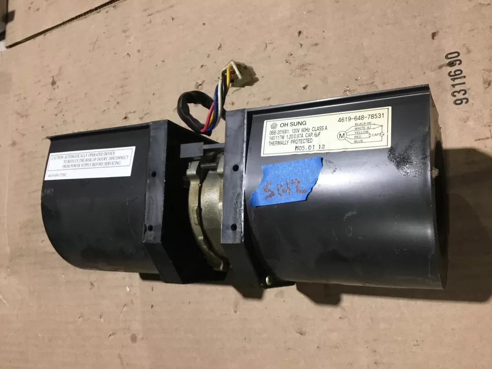 GE Whirlpool OBB-2016X1 Microwave Blower Fan Motor AZ90334 | Sl42