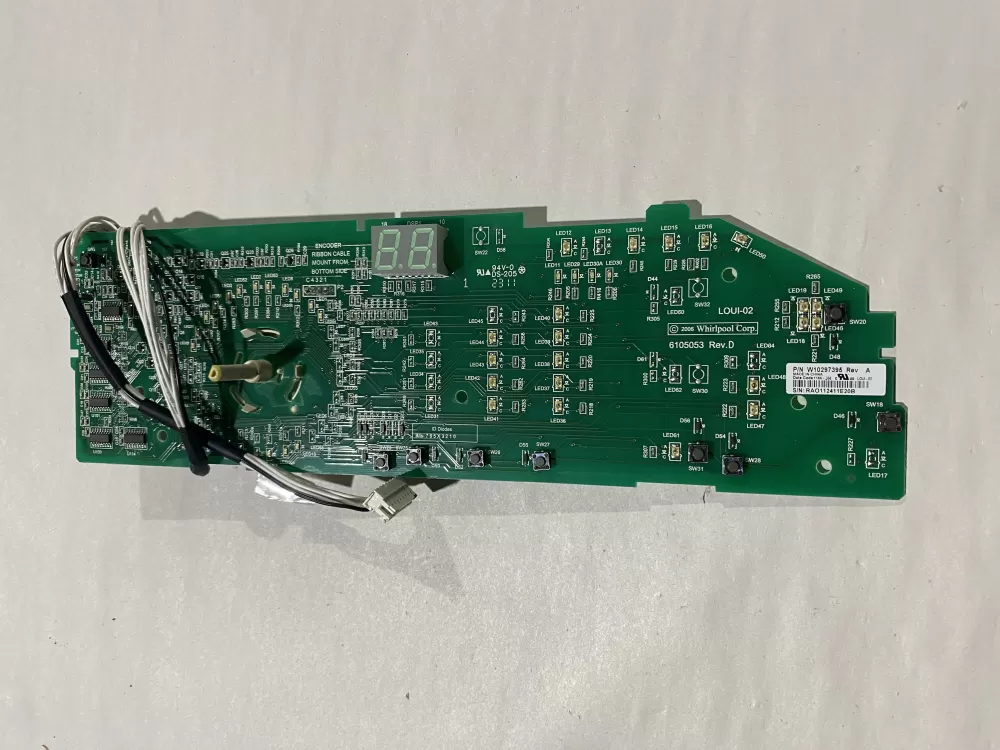 Whirlpool W10297395 Washer Control Board