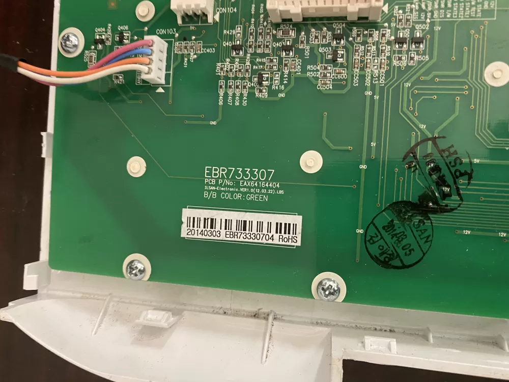 Kenmore LG EBR73330704 Refrigerator Control Board AZ36253 | BK449