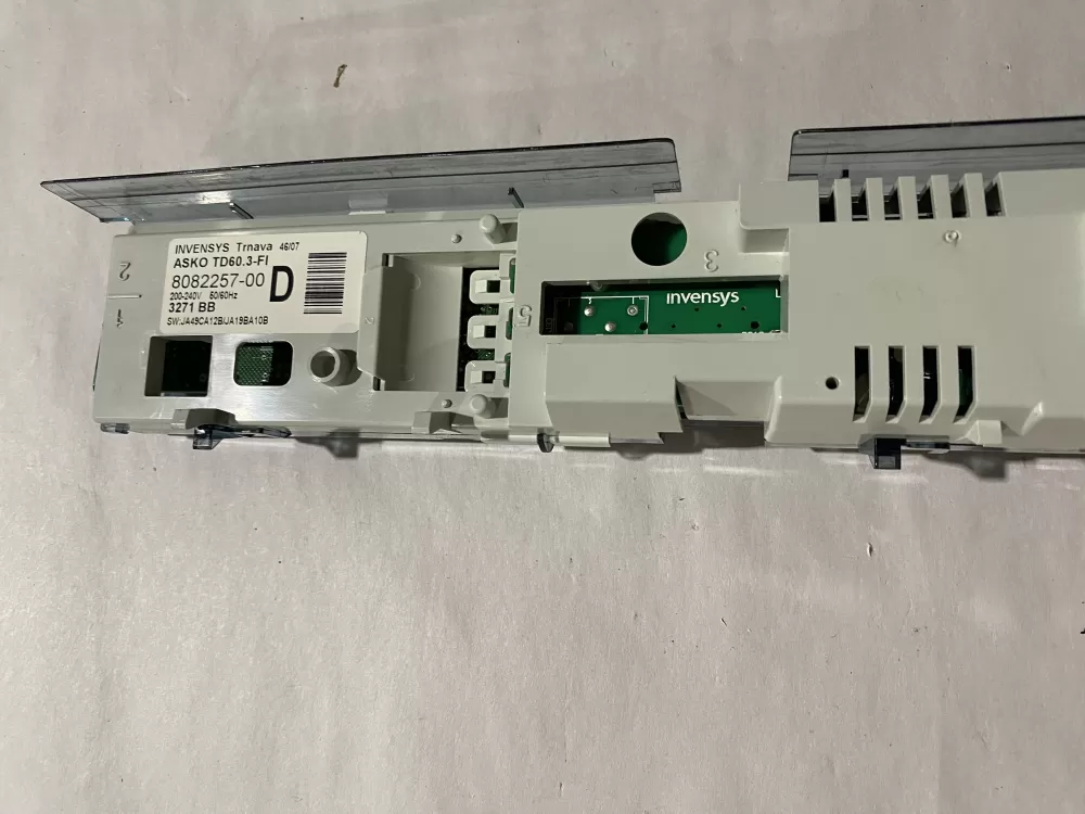 ASKO 8082257-00 Dryer TD60.3-FI Control And Display Board  AZ204685 | BKV908