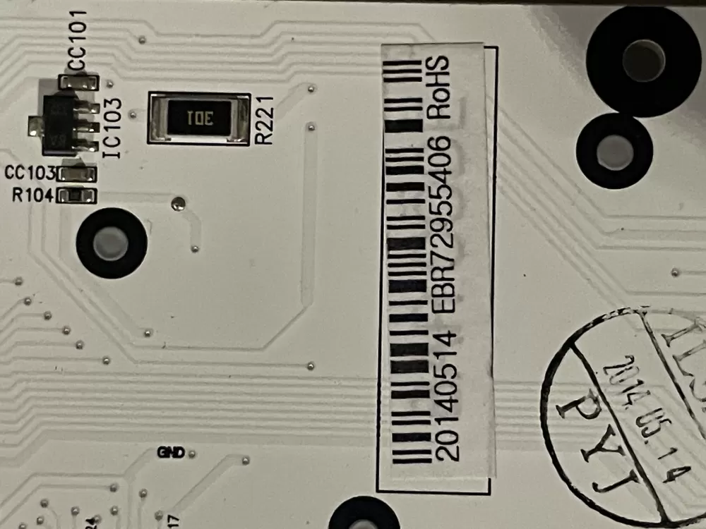 EBR72955406 Refrigerator Control Board Pcb Display AZ32163 | Wm104