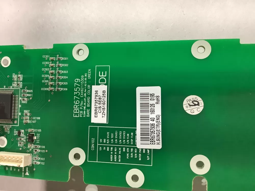 LG EBR67357936 Refrigerator Display Control Board AZ183572 | ZC2705