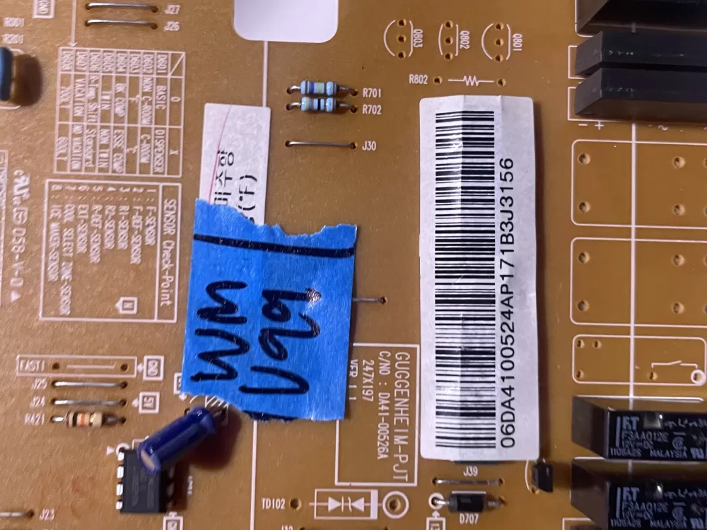Samsung DA41-00524A DA41-00526A Refrigerator Control Board AZ141231 | Wmv99