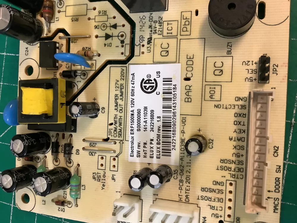 Electrolux ERF1500NA A02710603 Refrigerator Control Board AZ222324 | NR1714