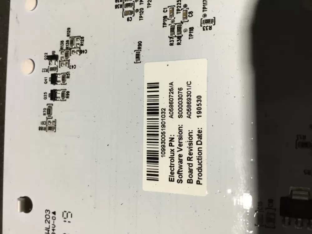 Electrolux A05860725 Refrigerator Dispenser Control Board AZ82308 | NR334