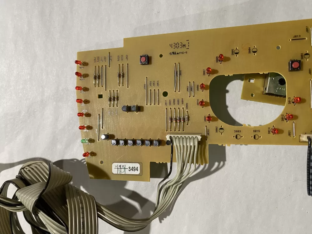 Kenmore Washer Interface Control Board 4303 303 3207.3 AZ193338 | BK2166