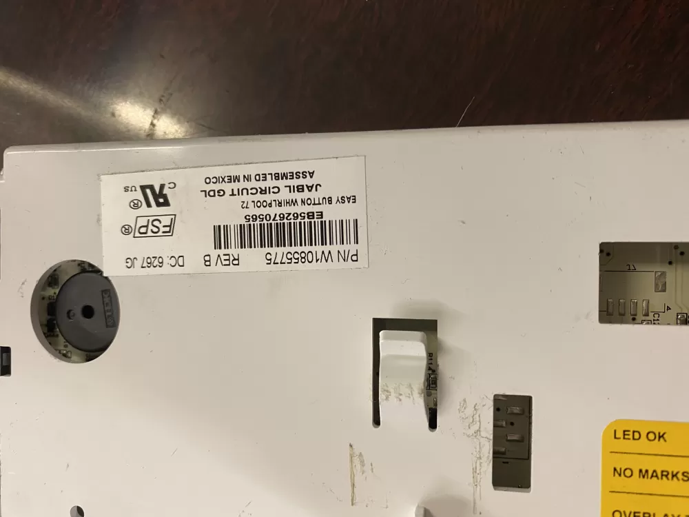 Whirlpool W10855775 Refrigerator Control Board AZ35438 | BK1082