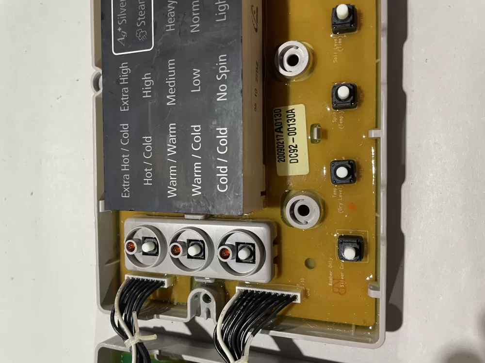Samsung DC92-00130A DC92-00125A Washer UI Control Board AZ186125 | KMV434