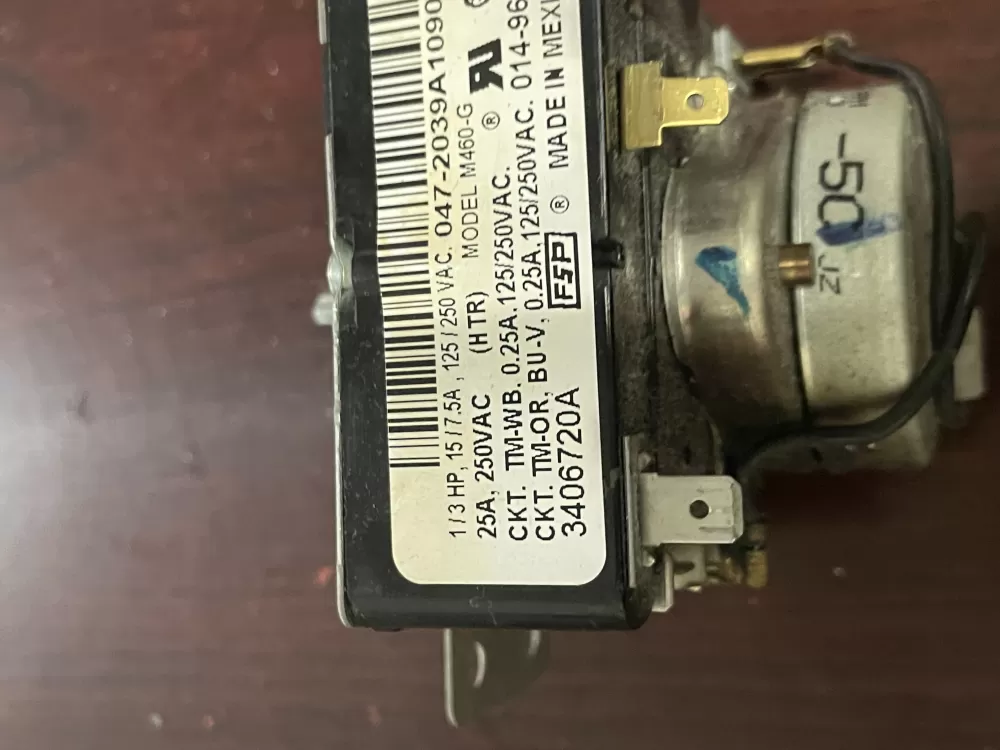 Whirlpool 3406720A PD00055932 3406720 529119 Dryer Timer AZ97353 | Wm1378