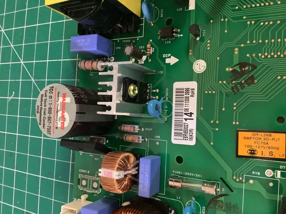 LG Kenmore EBR65002714 Refrigerator Control Board AZ184781 | NR2671