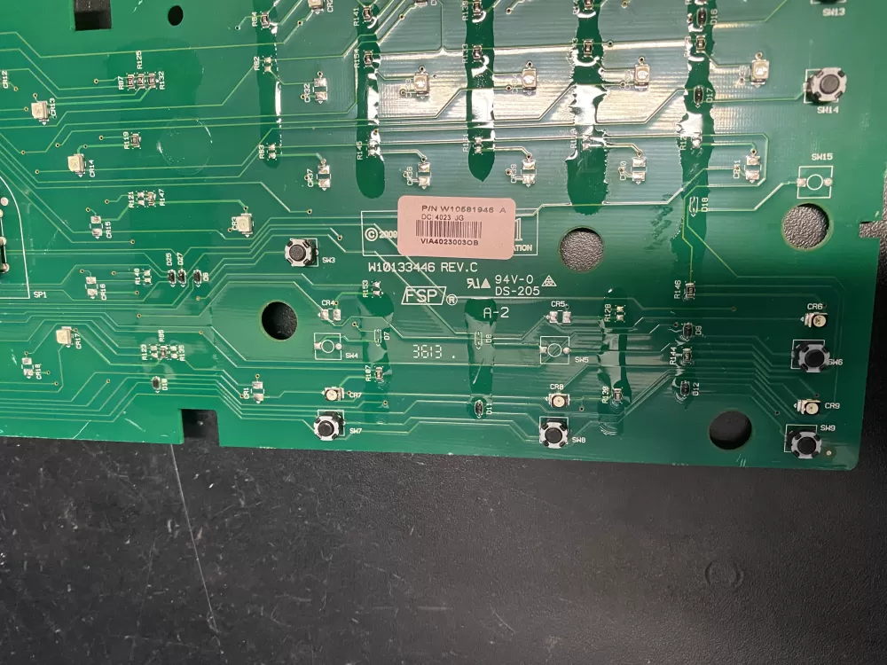 Whirlpool W10581946 Washer Control Board AZ12711 | BK782