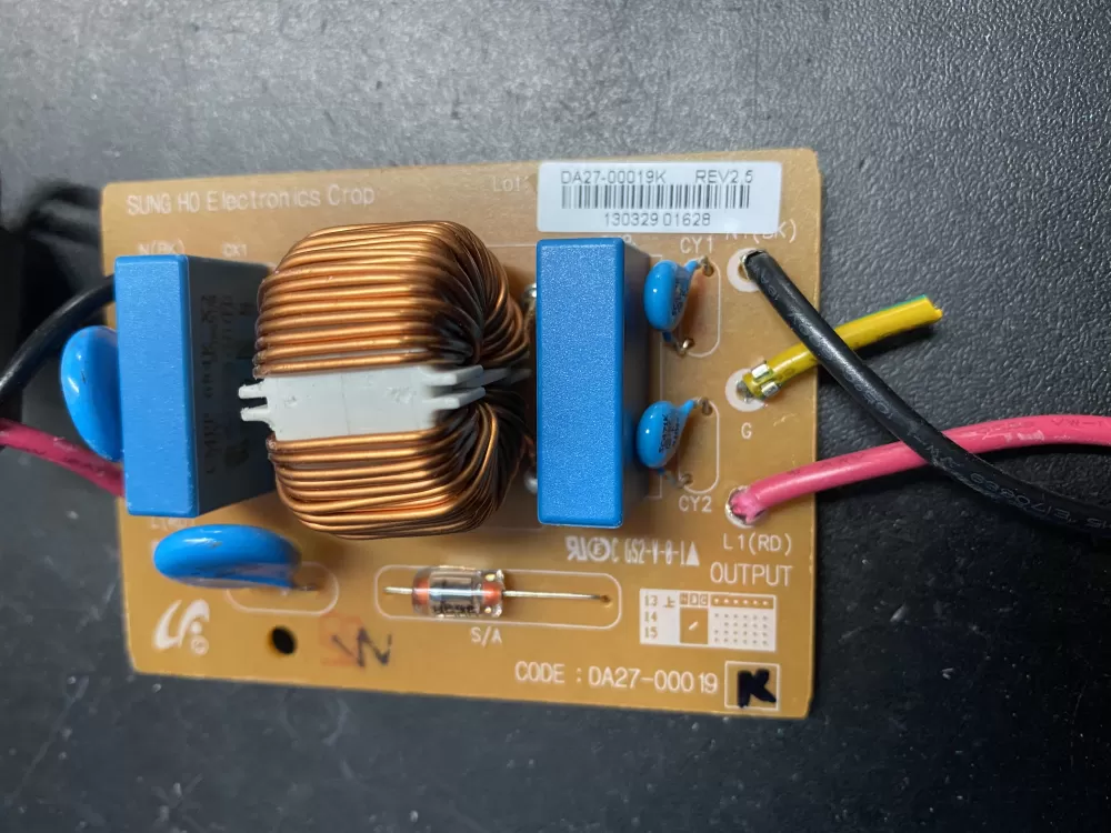 Samsung DA27 00019K Refrigerator Control Board Filter Noise AZ18554 | BK731