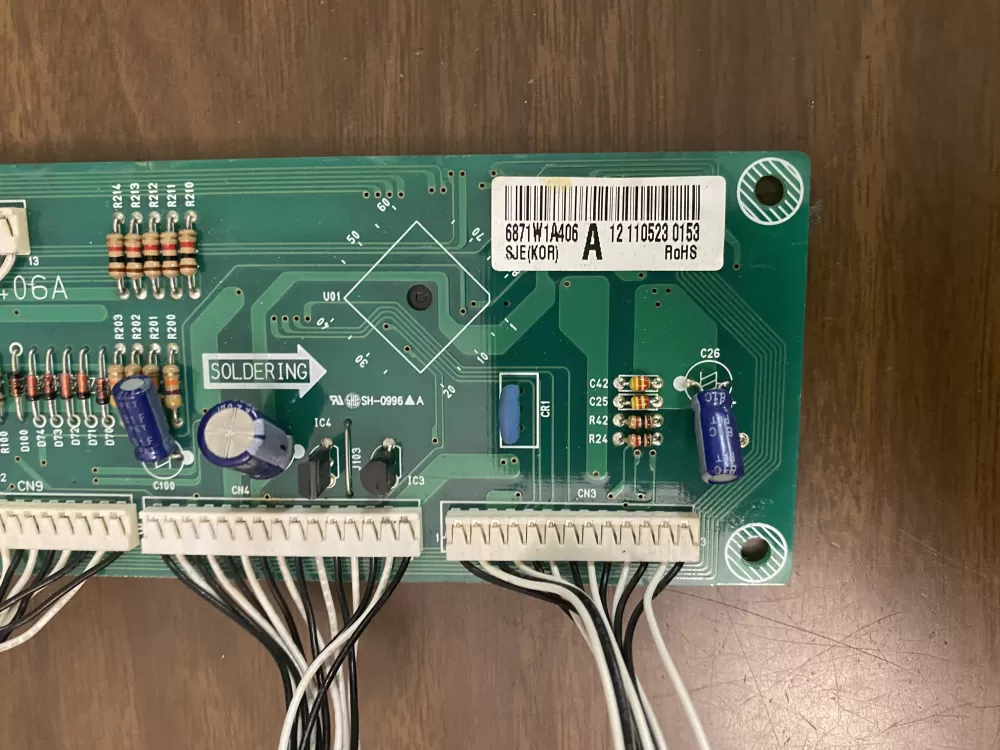 LG GE 6871W1A406A Microwave Control Board AZ55146 | BK1929