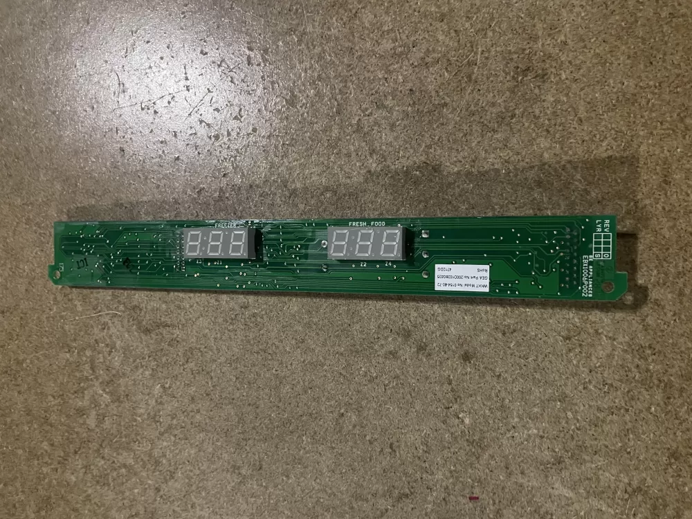 GE 200D1028G025 Refrigerator Control Board