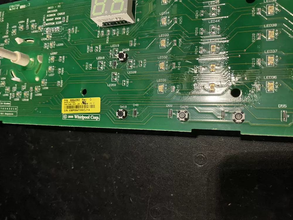 Kenmore WP8564393 Washer Control Board AZ24711 | BK438