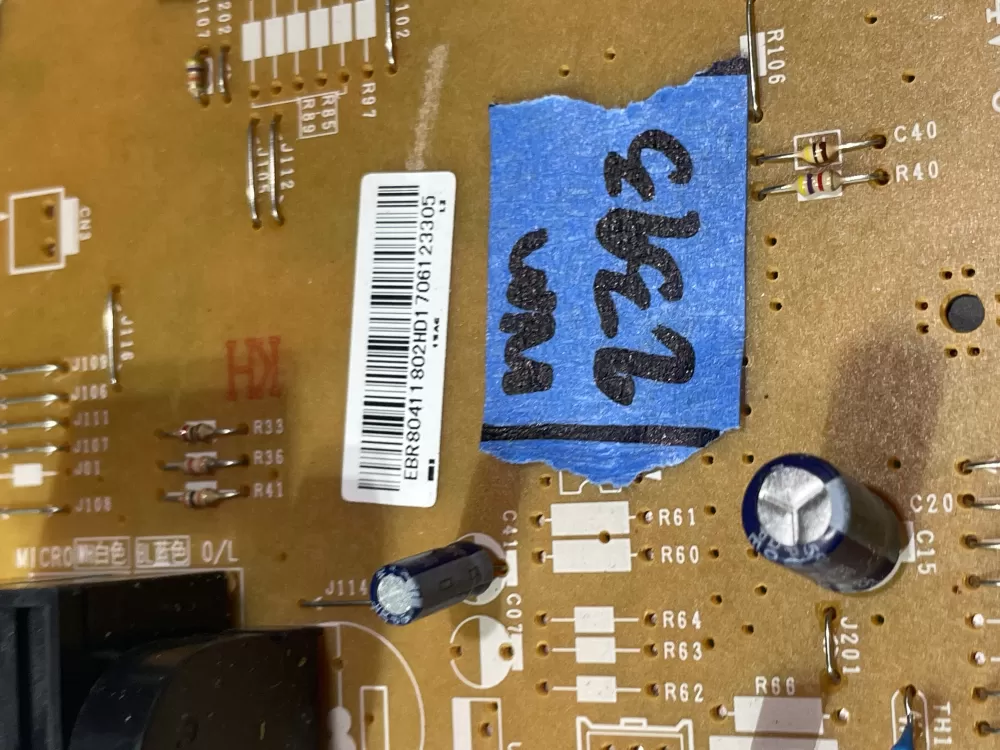 LG GE EBR80411802 Microwave Control Board AZ142286 | Wm2393