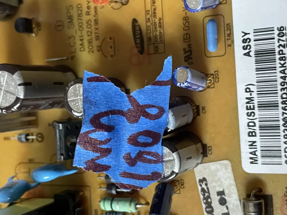 Samsung DA92 00768D Refrigerator Control Board Inverter AZ49374 | Wm1808