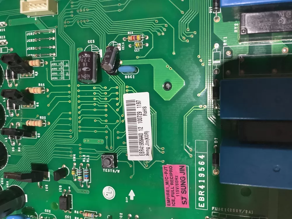 LG EBR41956435 EBR41956440 Refrigerator Control Board AZ177862 | ZC2653