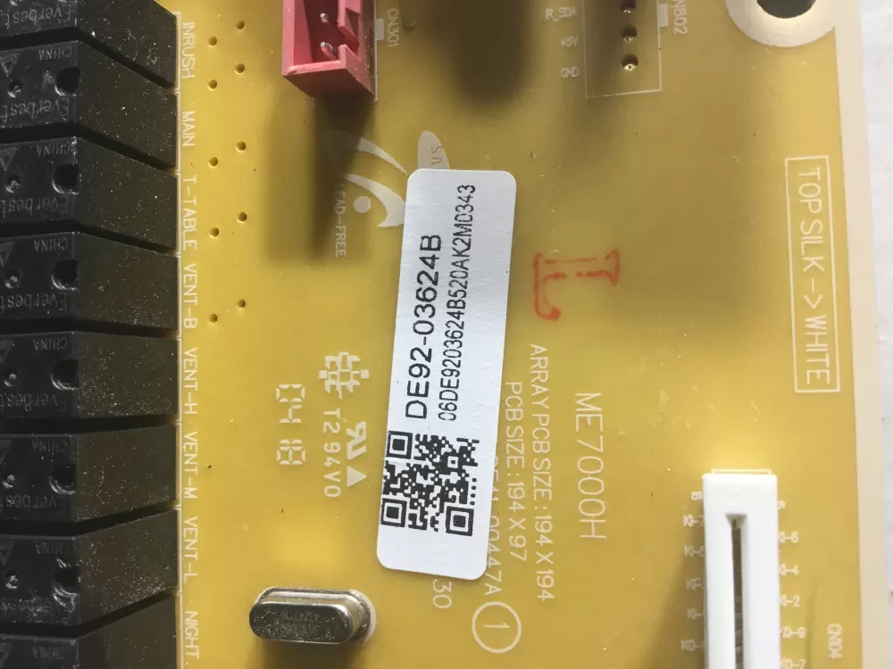 Samsung DE92-03624B DE41-00447A Microwave Main Control Board AZ44919 | NR1681