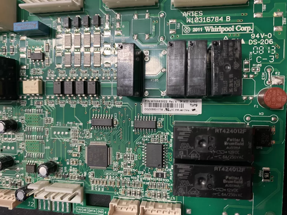 Whirlpool W10583022 PS8691632 Refrigerator Control Board AZ23732 | BK775