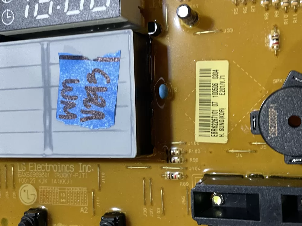 LG EBR62267101 EBR62267104 PS3645416 Washer Control Board AZ71991 | Wmv293